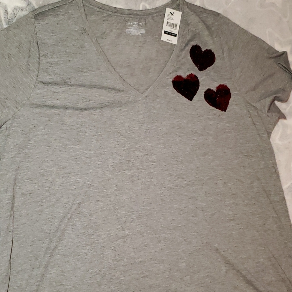Lane bryant, 18/20 New with tags, sequins tee